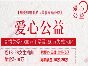 阳山捐卵助孕生子 爱心志愿者招募